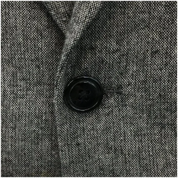 Alan Flusser‎ Mens Blazer Sport Coat Two Button Casual Jacket Size 42L Wool Suit